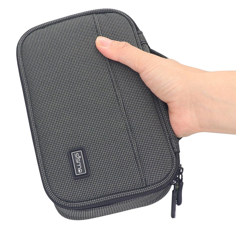 sisma Travel Electronics Organizer Small Carrying Case for Cables Phone Chargers USB Plugs Power Cords Earbuds Adapter Tech Accessories Pouch -Special Edition - Image 5